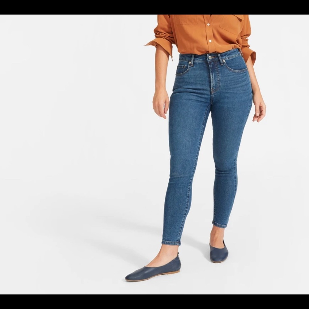 Everlane curvy high rise skinny jeans